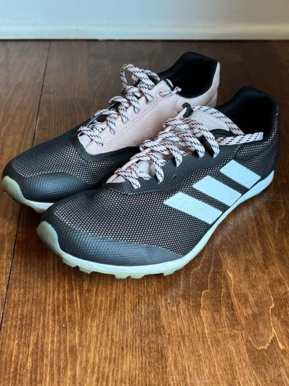 Adidas XCS Cross Country Spikes Runner Black Pink S76872 Womens 8